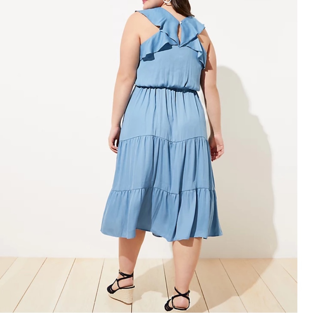 LOFT Plus Ruffle Tiered Skirt Dress - Picture 5 of 7